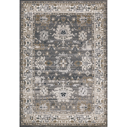 Charlton Home® Mishawaka Gray/Beige Area Rug Wayfair